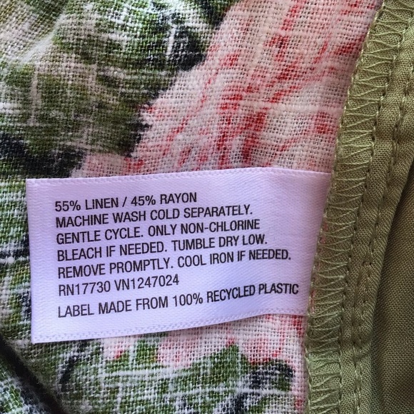 Aguabendita X Target Boho Peony Print Linen Blend Wide Leg Pants Size La…NEW - Picture 8 of 8